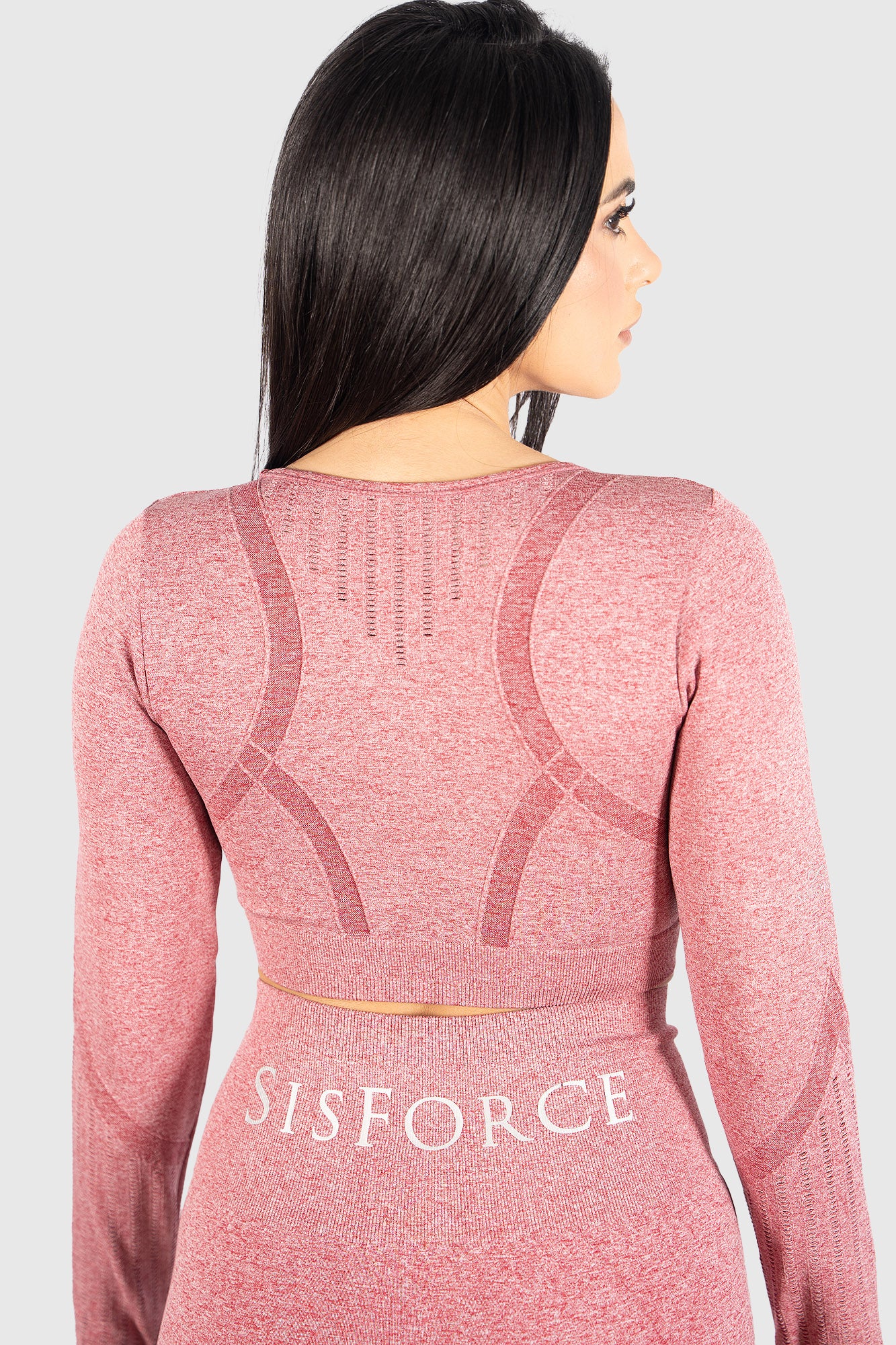 The Momentum Long Sleeve Top - Red Blush