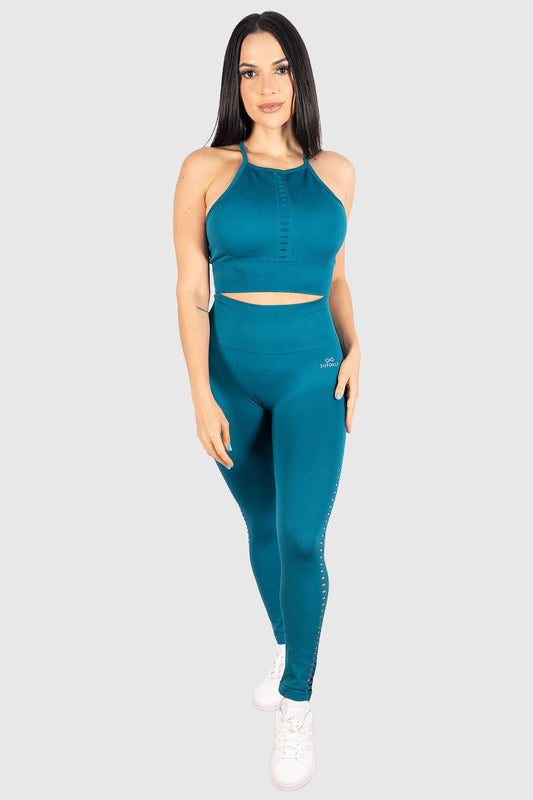 Sculpt Luxe Leggins - Blue Mirage