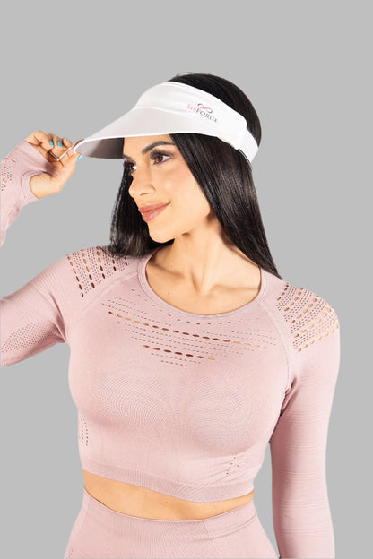 SisForce Adjustable Visor Cap – White