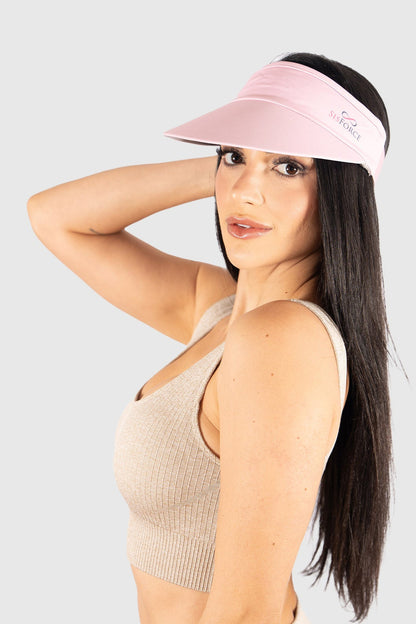 SisForce Adjustable Visor Cap – Light Pink