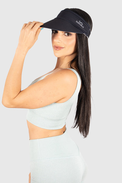 SisForce Adjustable Visor Cap – White